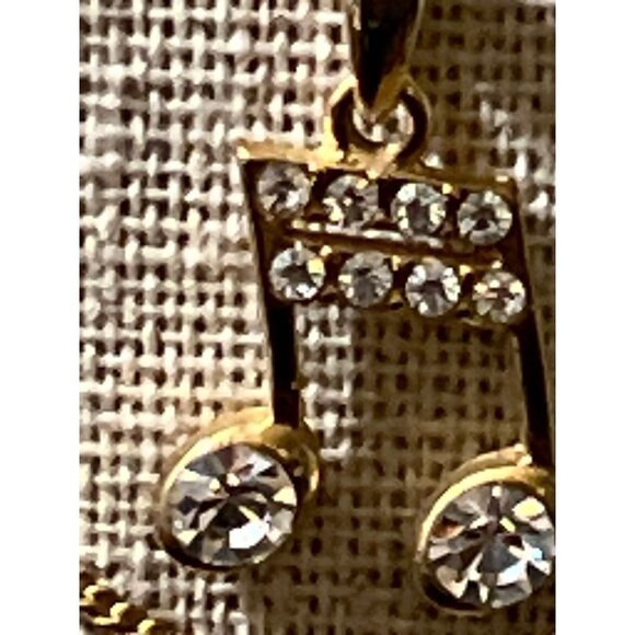Gold-Tone Crystal Music Note -- 18" - Picture 9 of 10